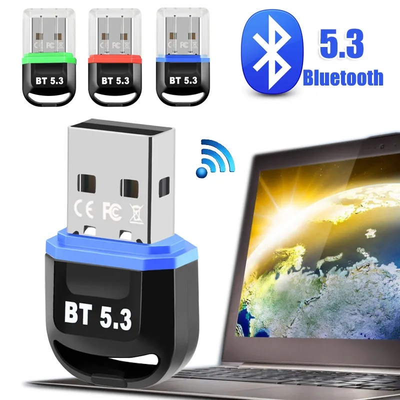 5.3 Bluetooth Computer Dongle Receiver / USB Bluetooth Adapter For ...