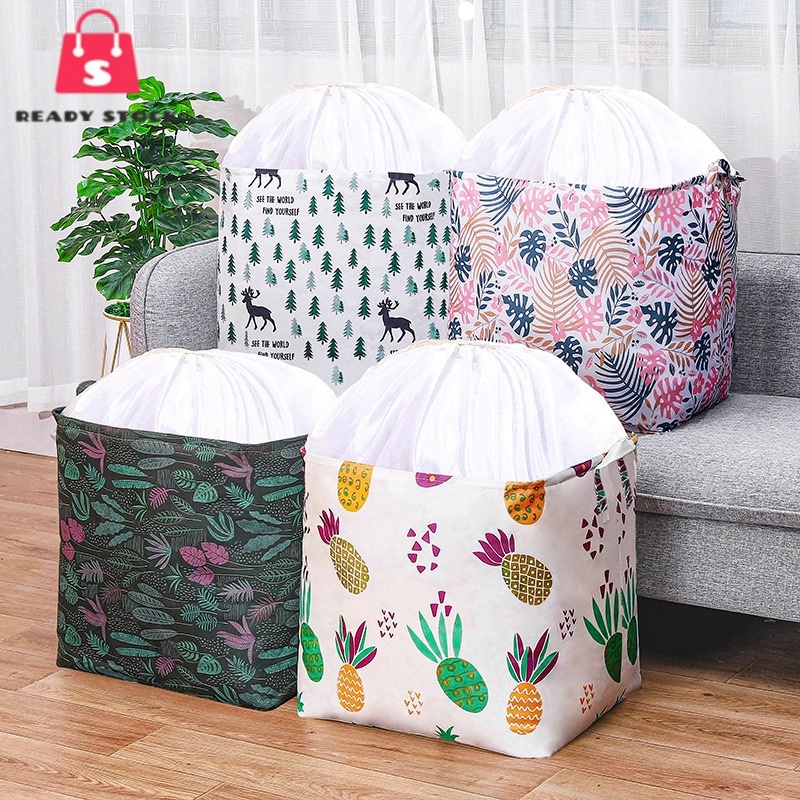 RSS_ 140L Foldable Laundry Basket Storage Box Ready Stock Waterproof ...