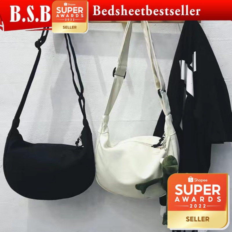 B.S.B Large Capacity Canvas Bag Versatile Crossbody Shoulder Bag