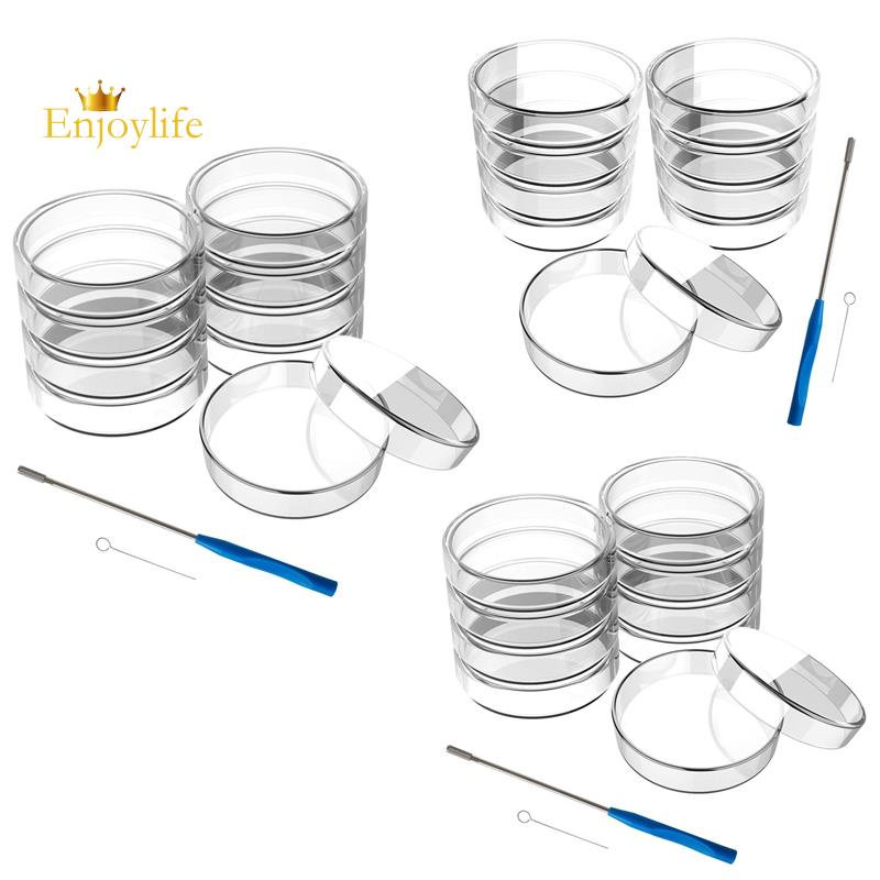 90 mm Autoclavable Petri Dishes 10 Pcs Autoclavable Lab Petri Plates
