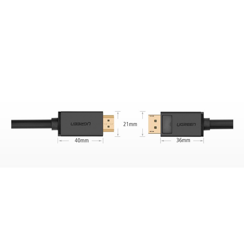 Ugreen DP Male to HDMI Male Cable (1.5m) (DP101) 10239 | Shopee Malaysia