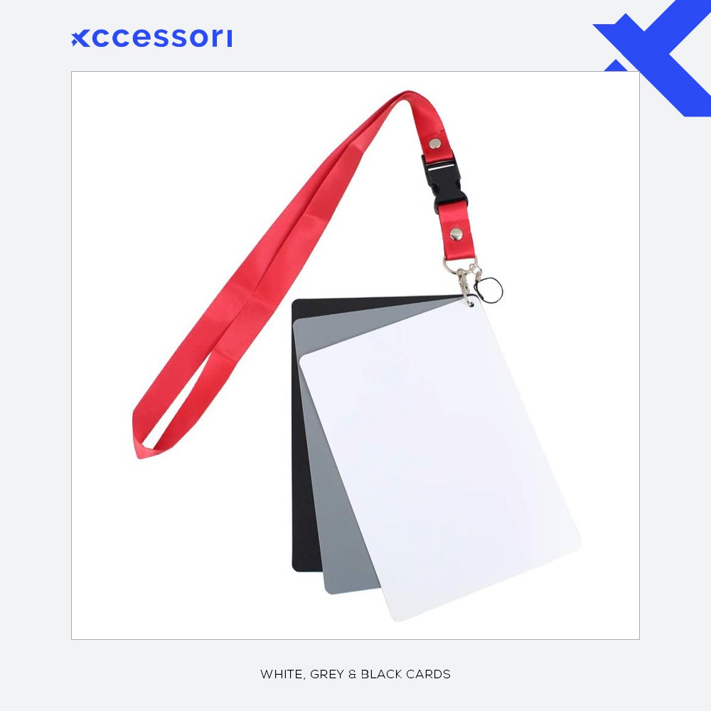 Xccessori 18% Digital Photo Exposure Color Balance Card Set Grey Gray ...