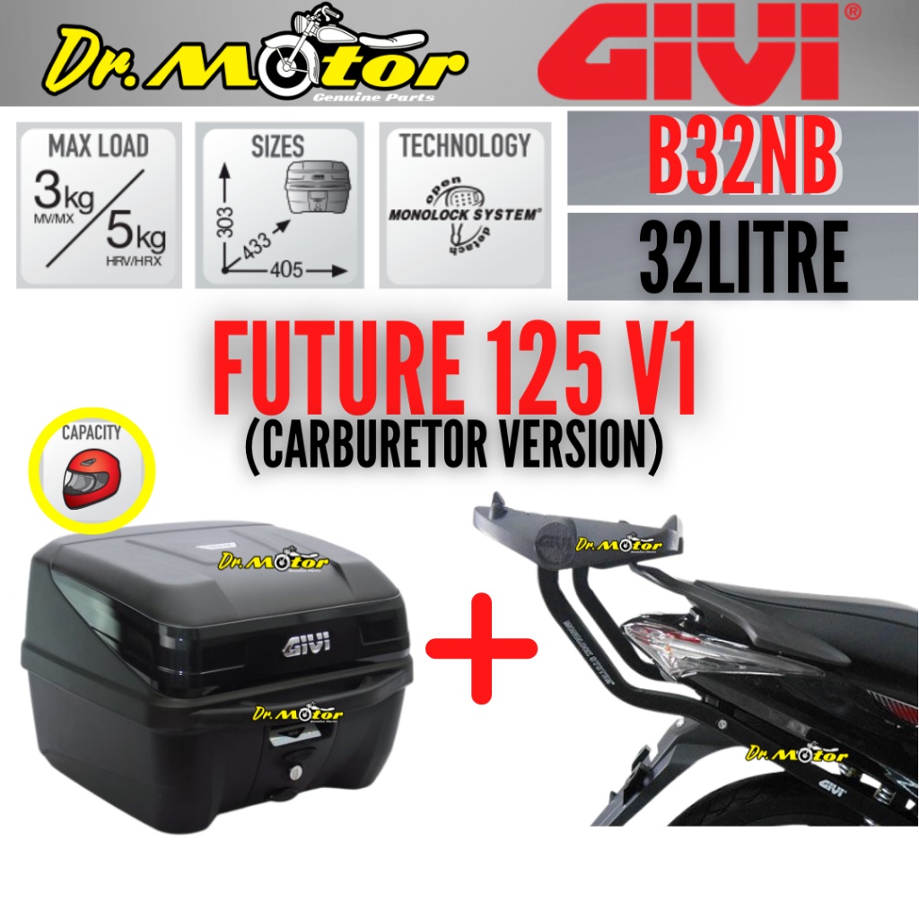 HONDA FUTURE 125 V1 FUTURE125 GIVI HRV HEAVY DUTY MONORACK MONO RACK J ...