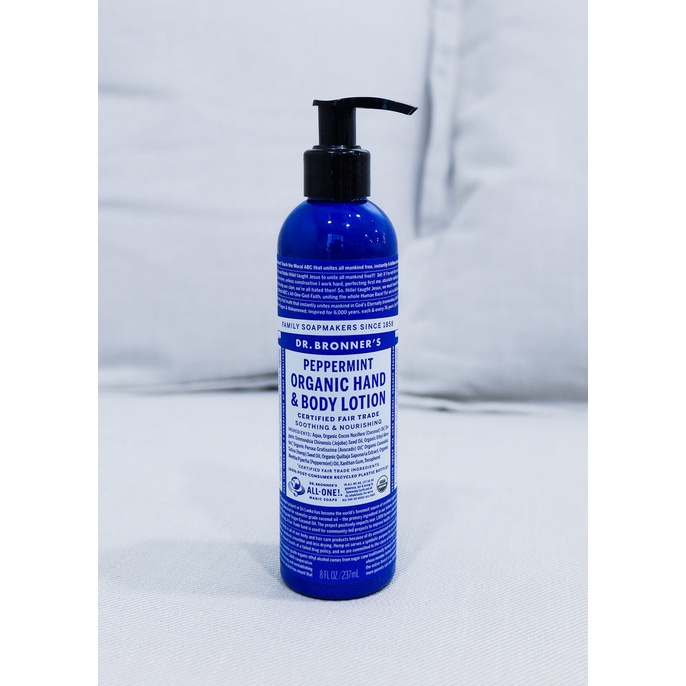 Dr. Bronner's Organic Hand & Body Lotion Peppermint Shopee Malaysia