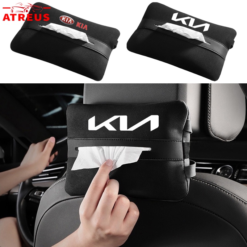 KIA Car Tissue Storage Bag Car Seat Armrest Box Paper Towel Box For KIA