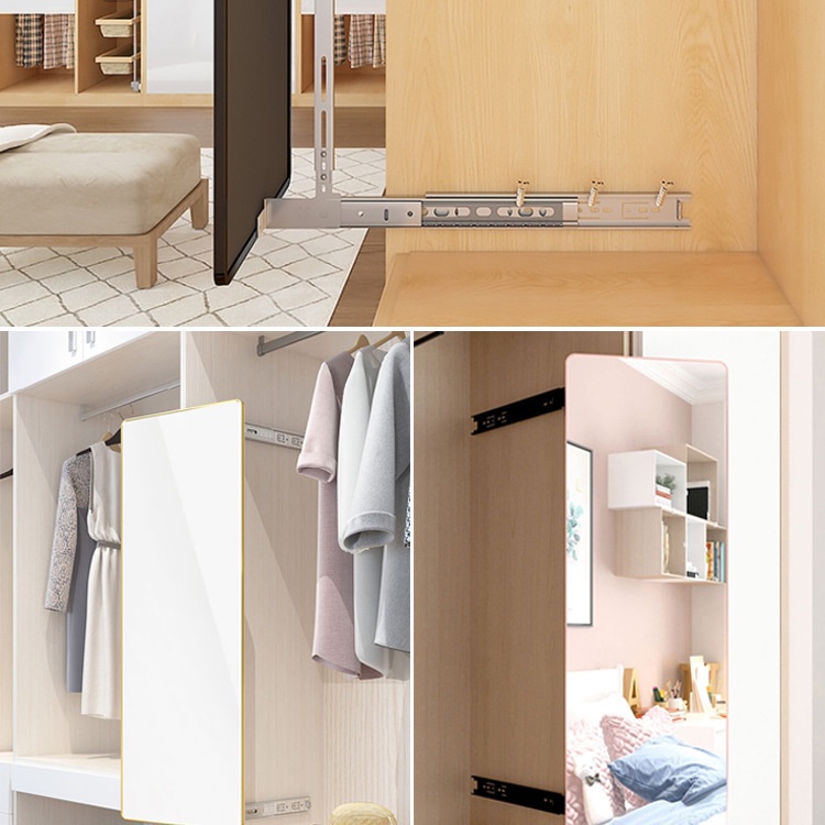 Malaysia 14 Inch Wardrobe Mirror Slide Cold-Rolled Steel Three-Section ...