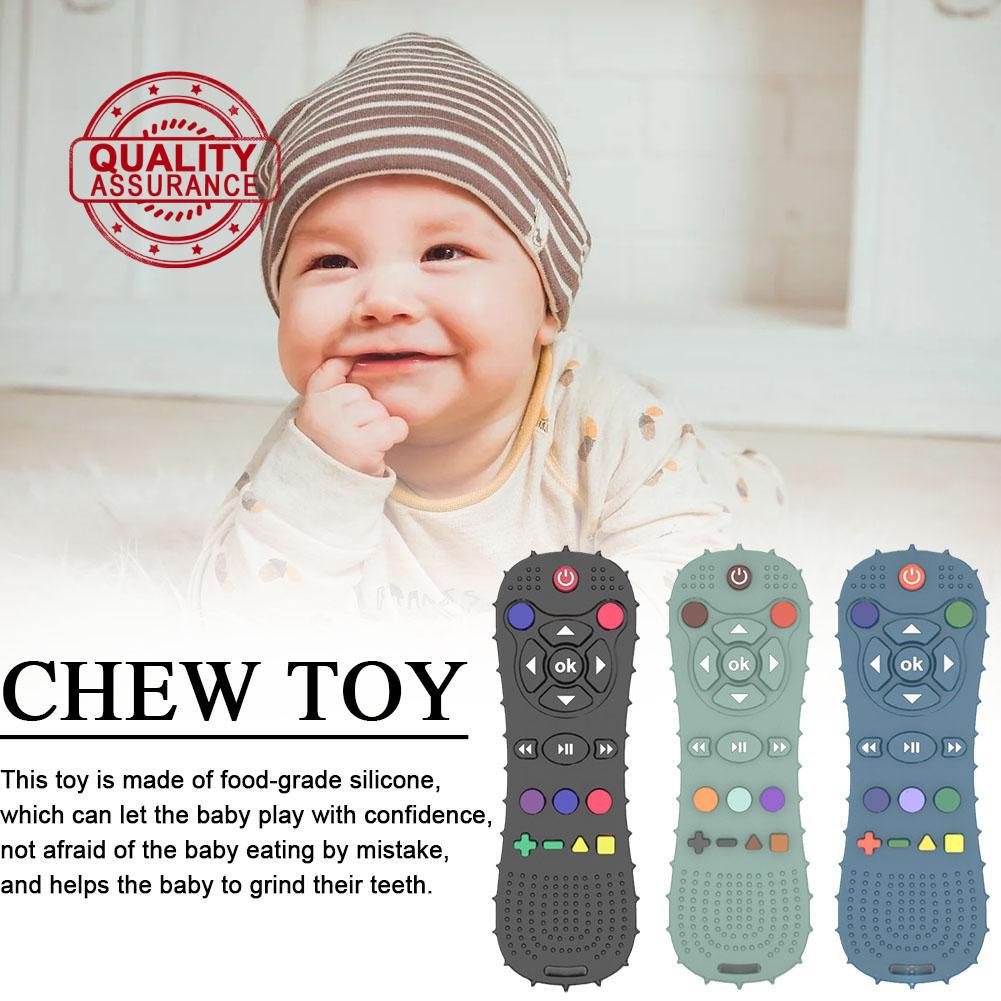Remote Control Baby Teether Toy Sensory Chew Teether TV Remote