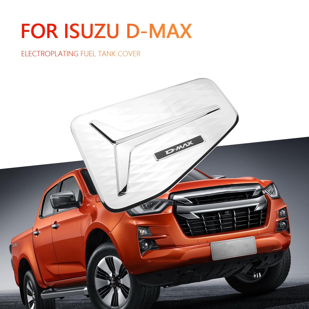 Chrome Car Fuel Tank Cover Sticker Modification for ISUZU DMAX Dmax
