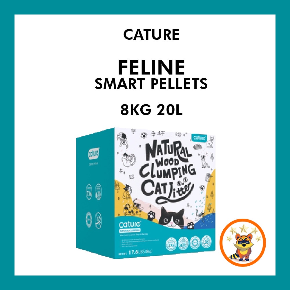 CATURE Wood Clumping Cat Litter Smart Pellets 20L/8Kg
