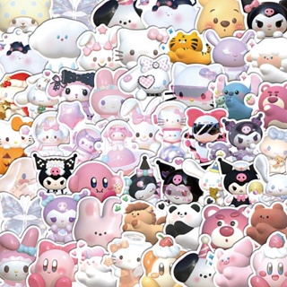 New 50 Pieces Kawaii Kuromi Stickers Cute Hello Kitty Stickers for