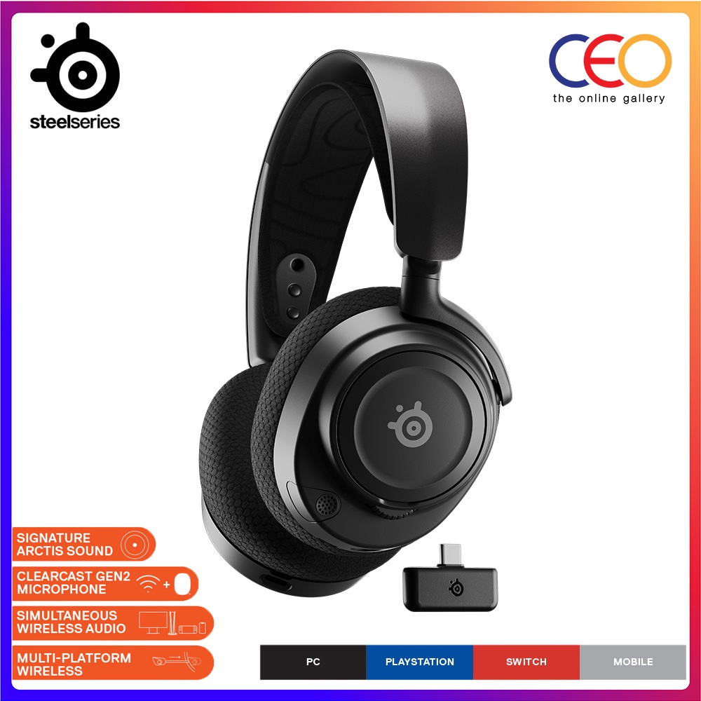 SteelSeries Arctis Nova 7P 7X Wireless Gaming Headset 360