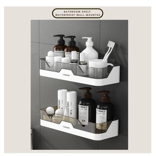Bathroom Shelf Waterproof Wallmounted Plastic Storage Shelf Shower