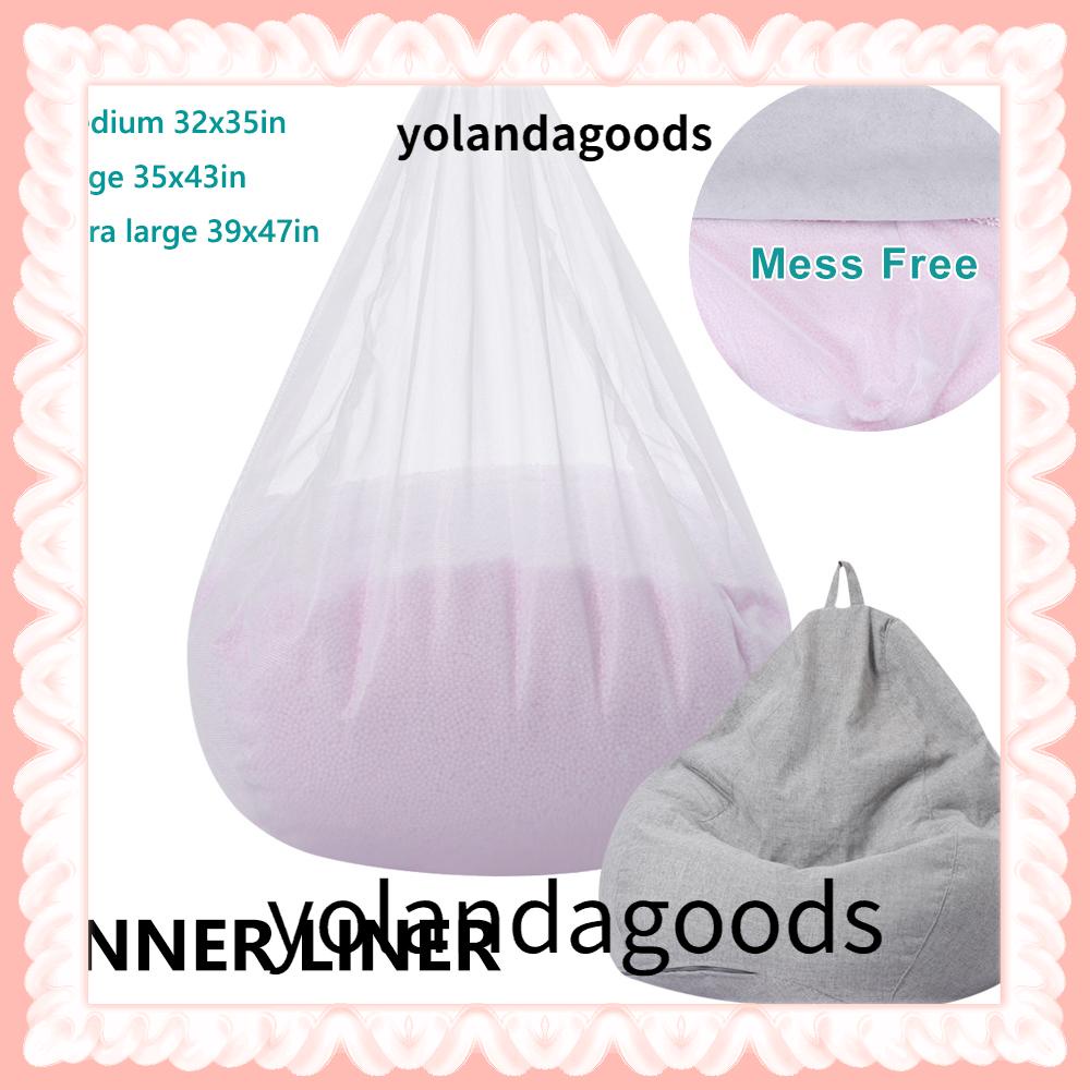 YOLAN Bean Bag Inner Liner Easy Cleaning Bean Bag Chair Inner Cover
