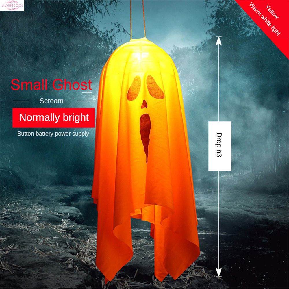 Glowing Hanging Ghost Light Halloween Horror Atmosphere Light Halloween Decoration Outdoor 8125