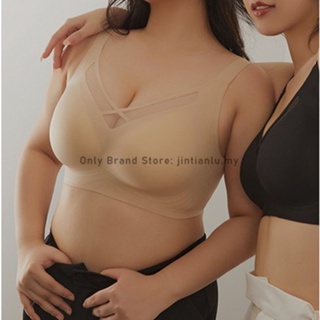 专柜品质 L-3XL BCD cup Japan SUJI large cup bra, silicone soft support bra,  wide shoulder straps prevent sagging push up bra, mesh seamless breathable  women's full cup bra