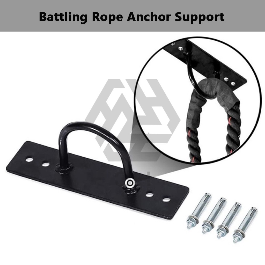 3H Battle Rope Wall Mount Anchor Anchor Wall Hook Battling Rope Ceiling  Lock Wall Mounting Anchor Bracket Hanging Kit