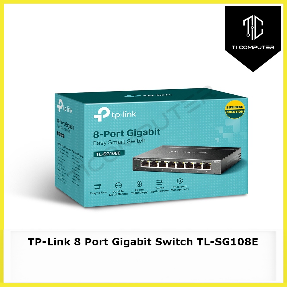 TP-Link 8 Port Gigabit Switch TL-SG108E Easy Smart Managed Plug&Play ...