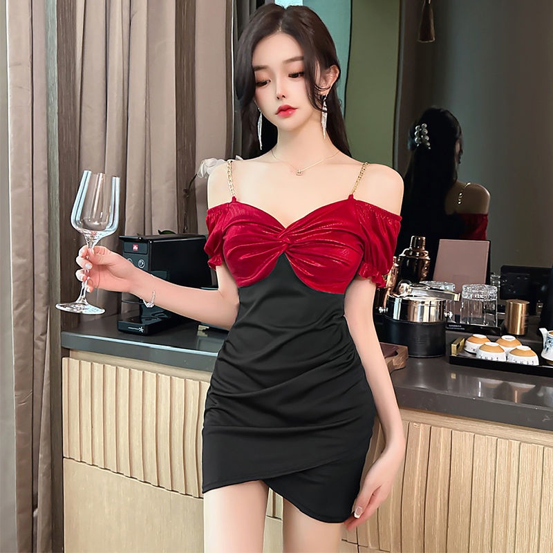 【In Stock】 Sexy Dress Nightclub Dress Women Clothes Sling Skirt Tight ...