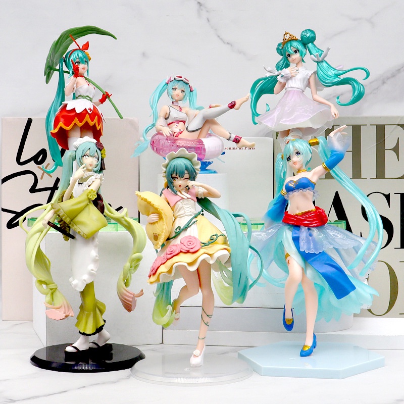 Anime Figure Hatsune Miku Figure Model Doll Sailor Moon Figure Ram Rem