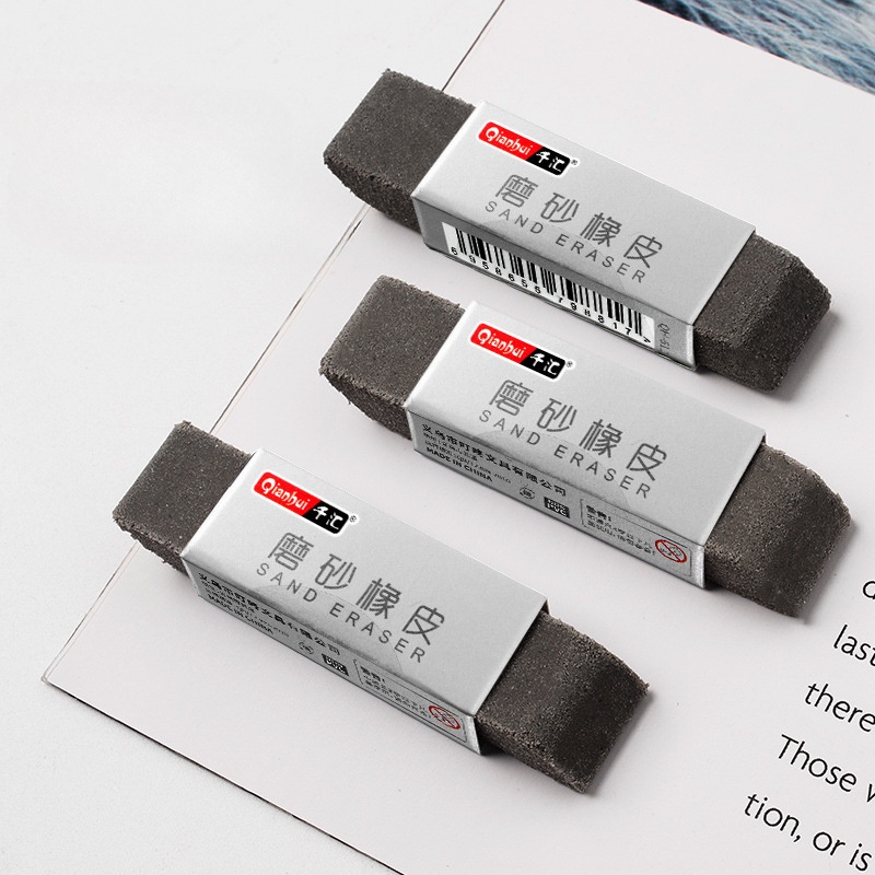 Grey Sand Eraser, Silica Eraser Designed to Remove Colored Pencil and