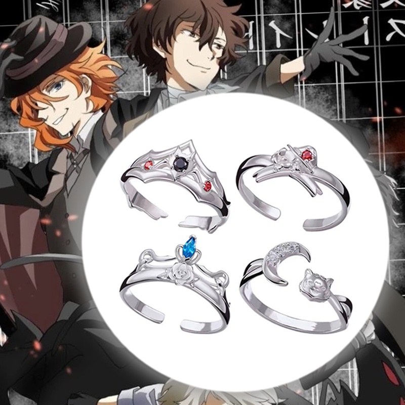 Anime Bungo Stray Dogs Rings Dazai Osamu Nakahara Chuuya Nakajima ...