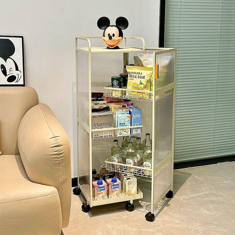 Rotating storage shelf floor household living room mobile cabinet ...