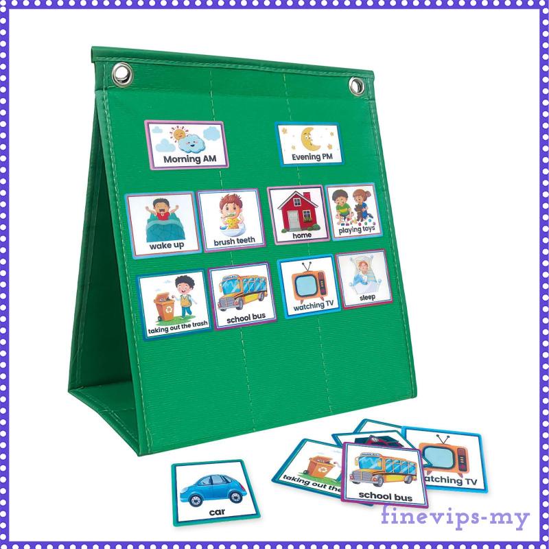  FinevipsMY Kids Visual Schedule Calendar Visual Planner Routine Cards