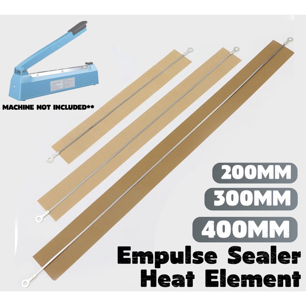 (1set Element +Cloth)200mm/300mm Impulse Sealer Heat Wire Sealer