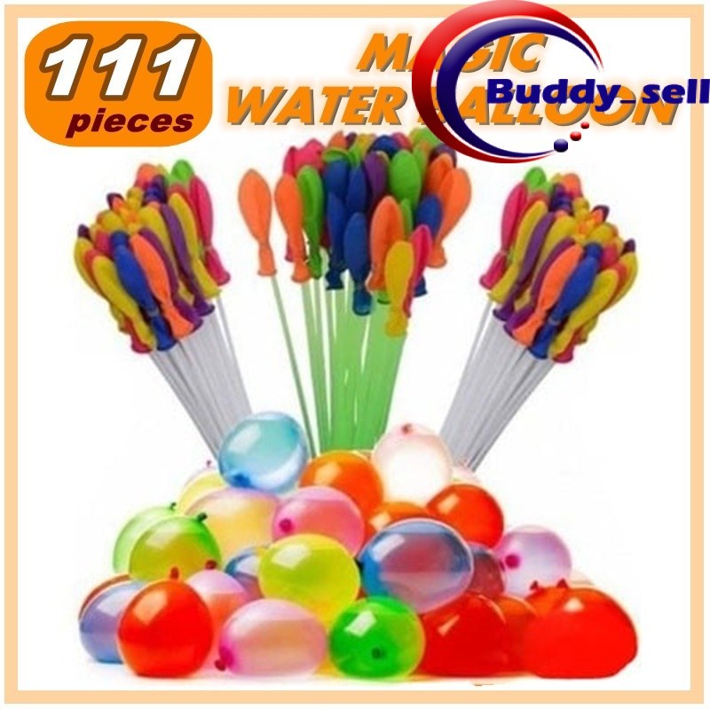 111pcs Mixed Colour Magic Water Bomb Fast Filling Water Balloons Self ...