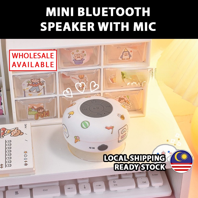 Portable Waterproof Wireless Bluetooth Bathroom Shower Speaker Mini ...