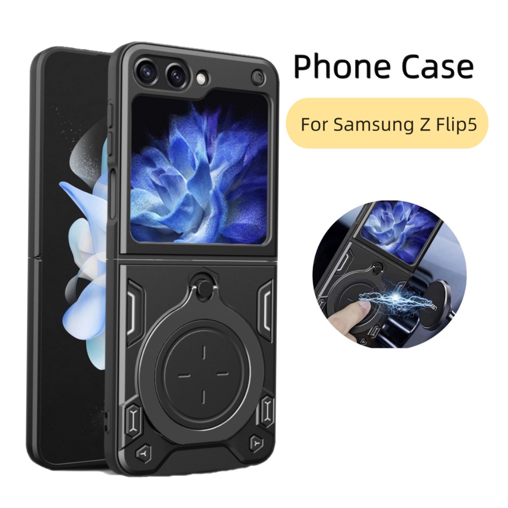 Casing For Samsung Galaxy Z Flip 5 Shockproof Armor Push Pull Camera ...