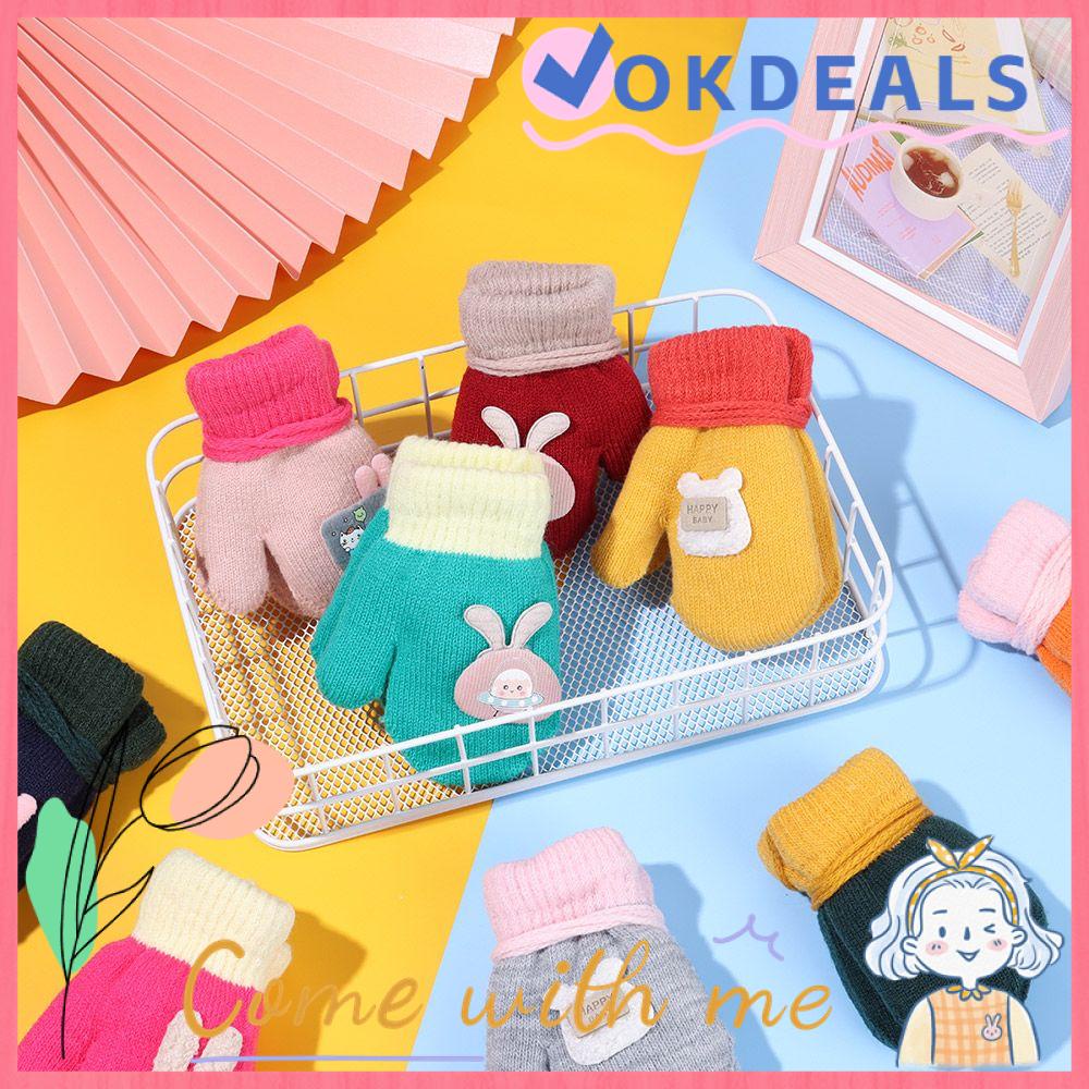 Thicken Mittens Hand Gloves Cute Warm Rope Children Kids