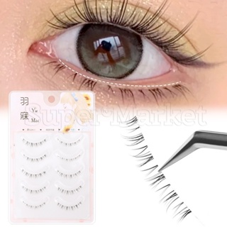 Manga Lashes 5 Pairs Full Strip False Eyelashes Devil Comic Lashes Anime  Cosplay False Eyelashes With Transparent Stem