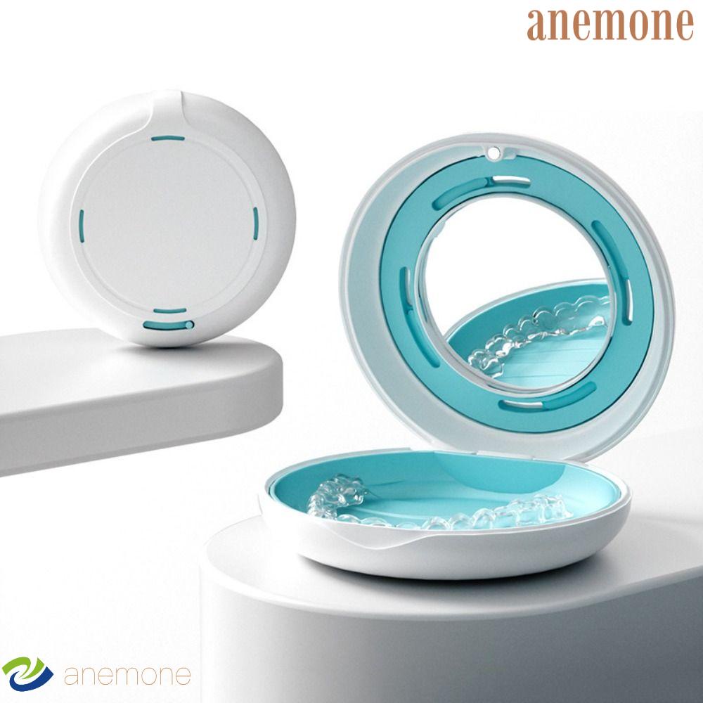 ANEMONE Retainer Case With Mirror, Magnetic Closure Portable Ventilated ...
