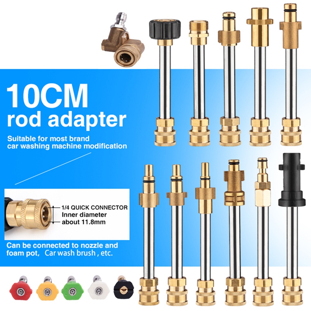 Pressure Washer Extension Wand Lance Gun Kit 1/4" Quick Connector