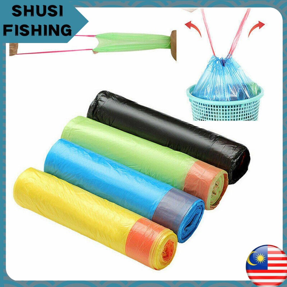 SHUSI Garbage Plastic Bag comes with string (Plastik sampah bertali) 1 ...