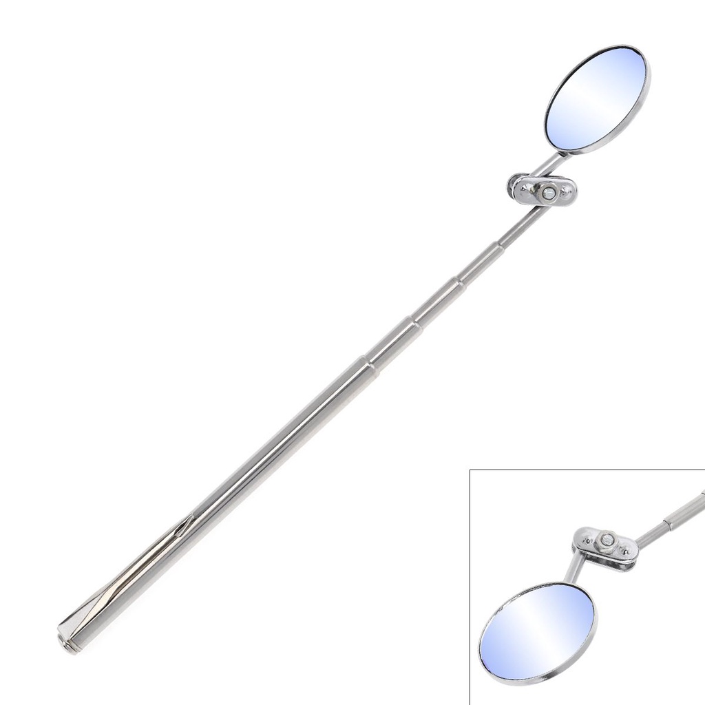 TELESCOPIC INSPECTION MIRROR / Extending Car Angle Pen Mechanics Round Mirror Shopee Malaysia