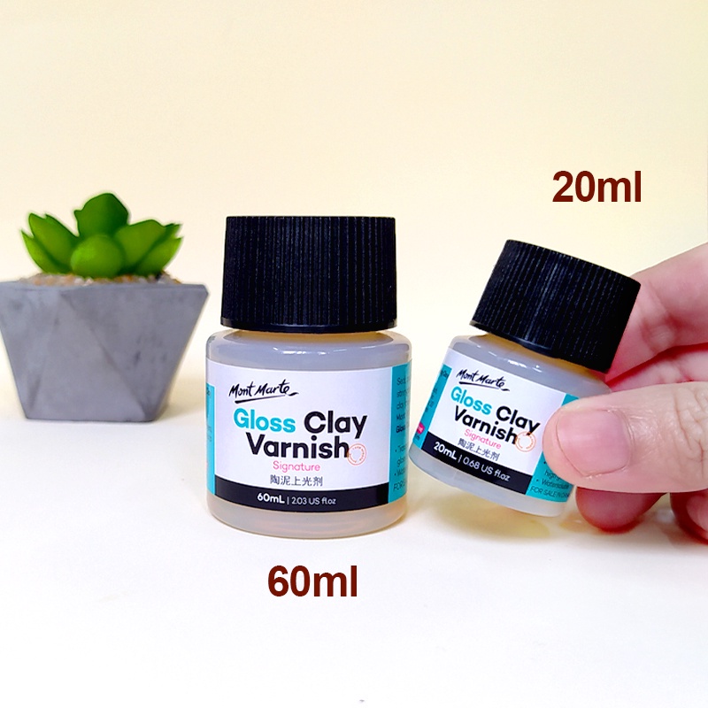 Mont Marte Transparent Gloss Clay Varnish Signature Sculpture Sealant Clear Varnish Polymer Air