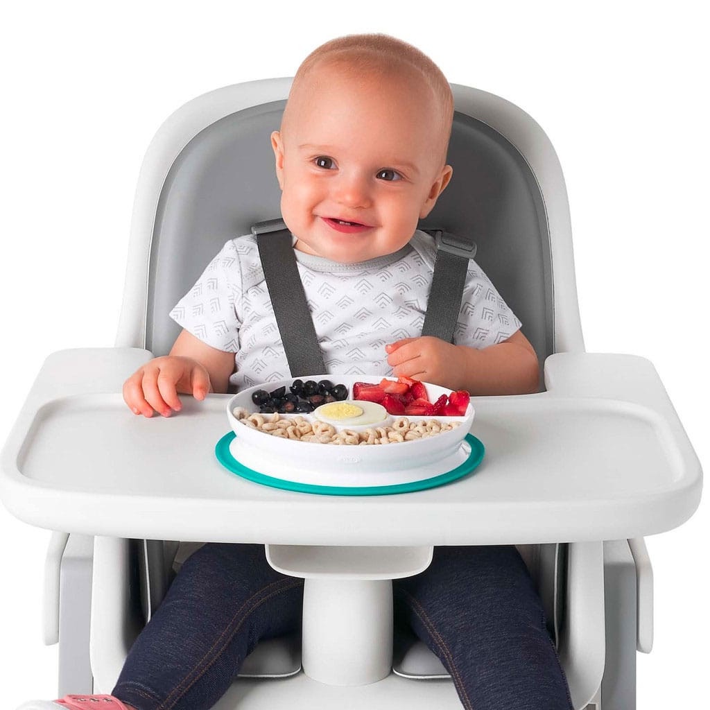 [Hayllo] OXO Tot Stick & Stay Divided Plate - Teal | Shopee Malaysia
