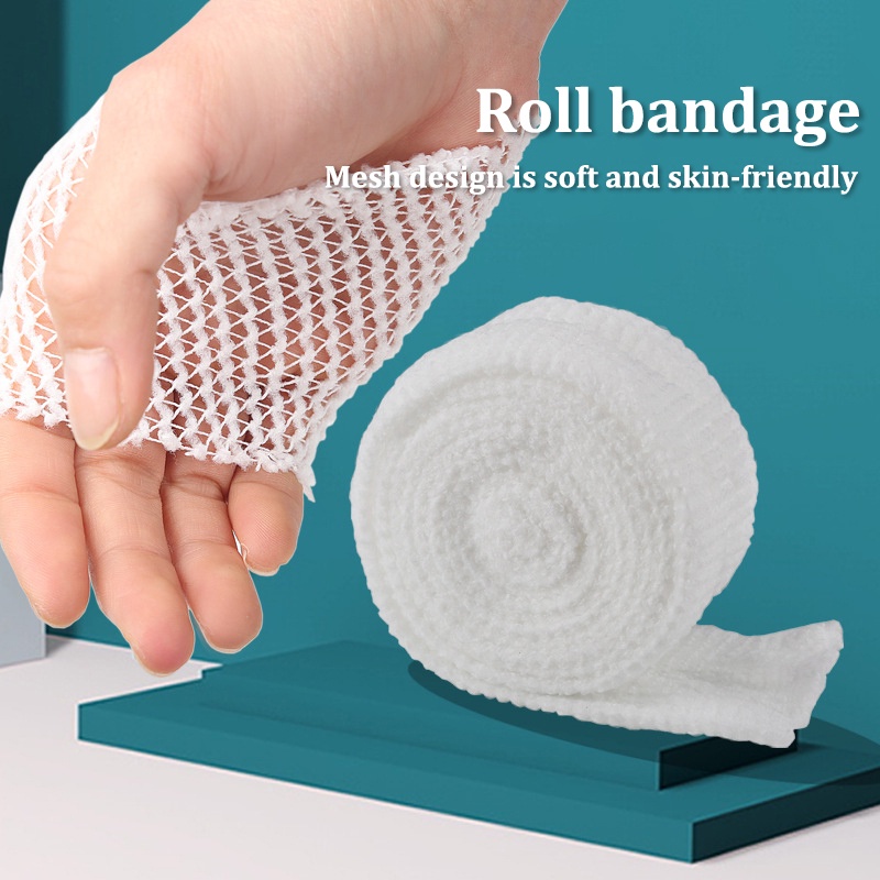 White Tubular Wound Roll Tape Finger Care Bandages Band Stretch Cover