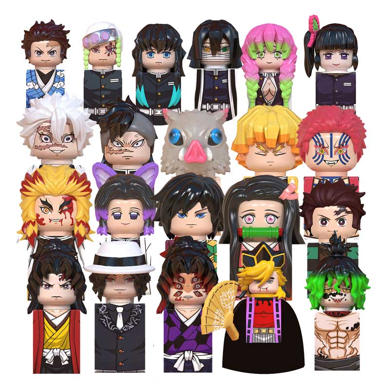 Demon Slayer Building Blocks Nezuko Kyoujuro Rengoku Demonias Zenitsu 