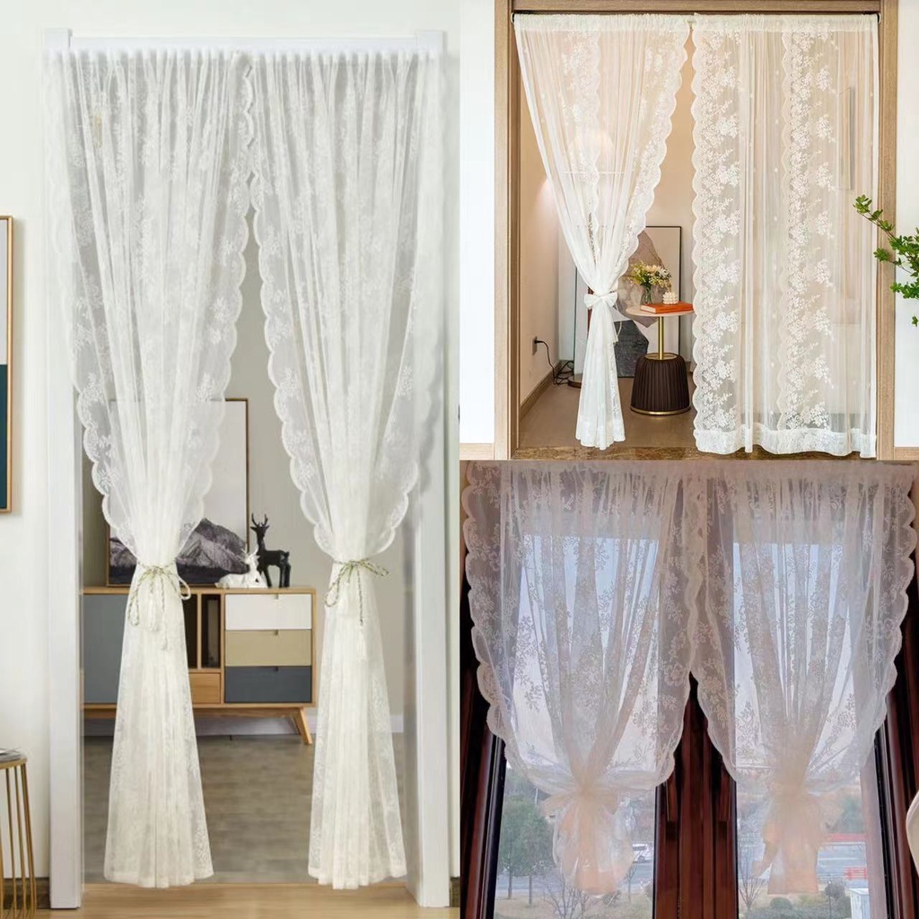 Princess White Tulle Curtain For Living Room Bedroom Light Transparent ...
