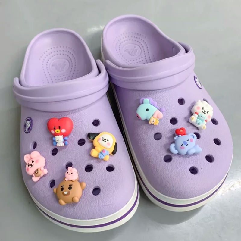 Kpop Bt21 Jibbitz for Crocs BTS Jibbits Charm Chimmy Bts Shoe Charms Pin SHOOKY Jibits Crocks