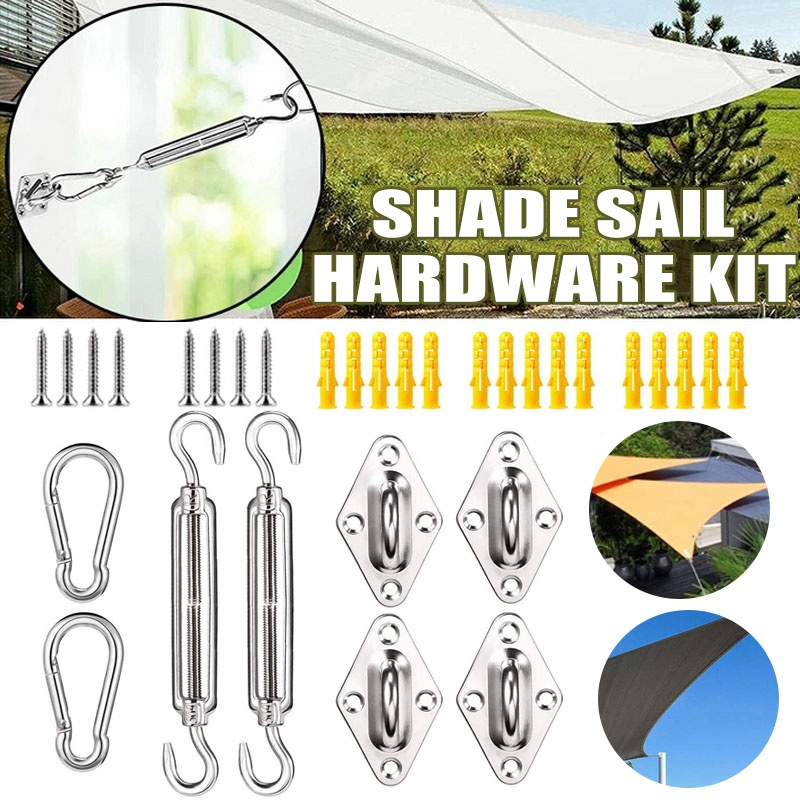 Shade Sail Hardware Kit 304 Stainless Steel Sun Shade Adjustable