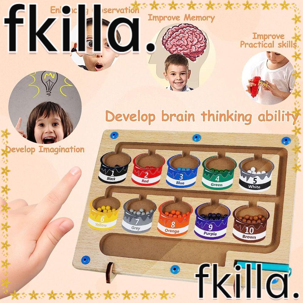 FKILLA1 Color and Number Matching Game, Colorful