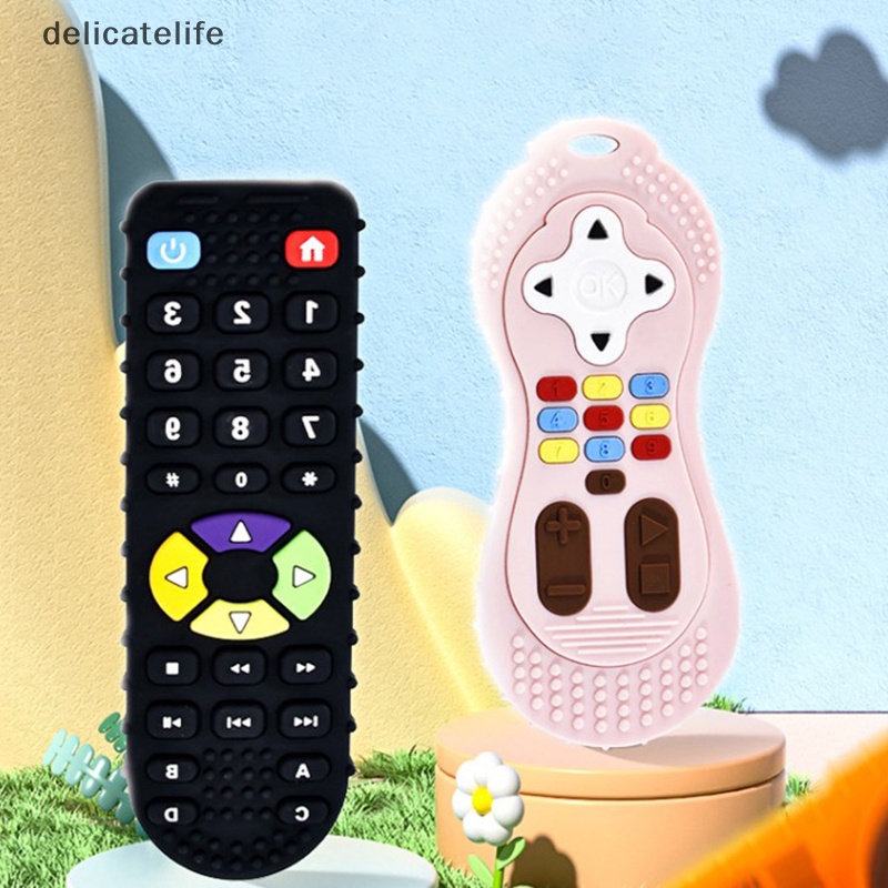 delicatelife Silicone Baby Teether TV Remote Control Shape Teether Pain ...