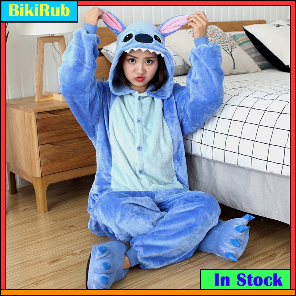 Women Unicorn Pikachu Stitch Panda Dinosaur Kigurumi Animal Pajamas Cute  Cartoon Anime Cosplay Costume Unisex Onesie Sleepwear Pyjamas