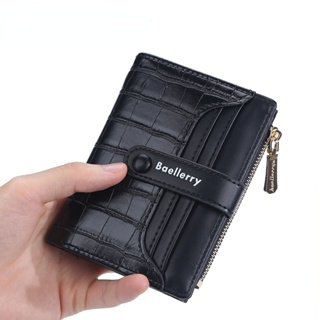  Crocodile Pattern Men's Wallet, Casual Short Multi