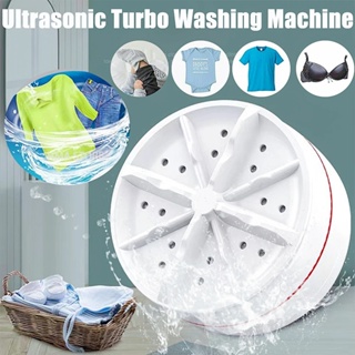 10L Foldable Mini Washing Machine, Portable Laundry Tub USB Powered  Ultrasonic Turbine Washer by for Socks Underwear