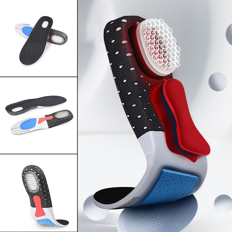 Cuttable Silicone Insoles Men Women Orthotic Arch Support Sport Shoe ...